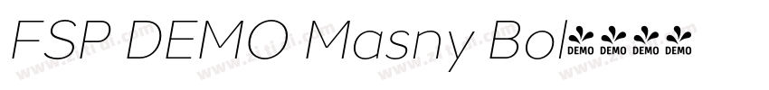 FSP DEMO Masny Bol字体转换 FSP DEMO Masny Bol字体转换